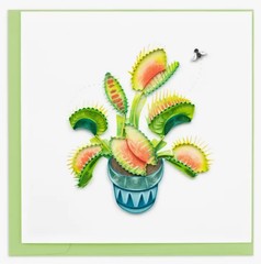 Quilling Card Quilled Venus Flytrap Card Greeting Card