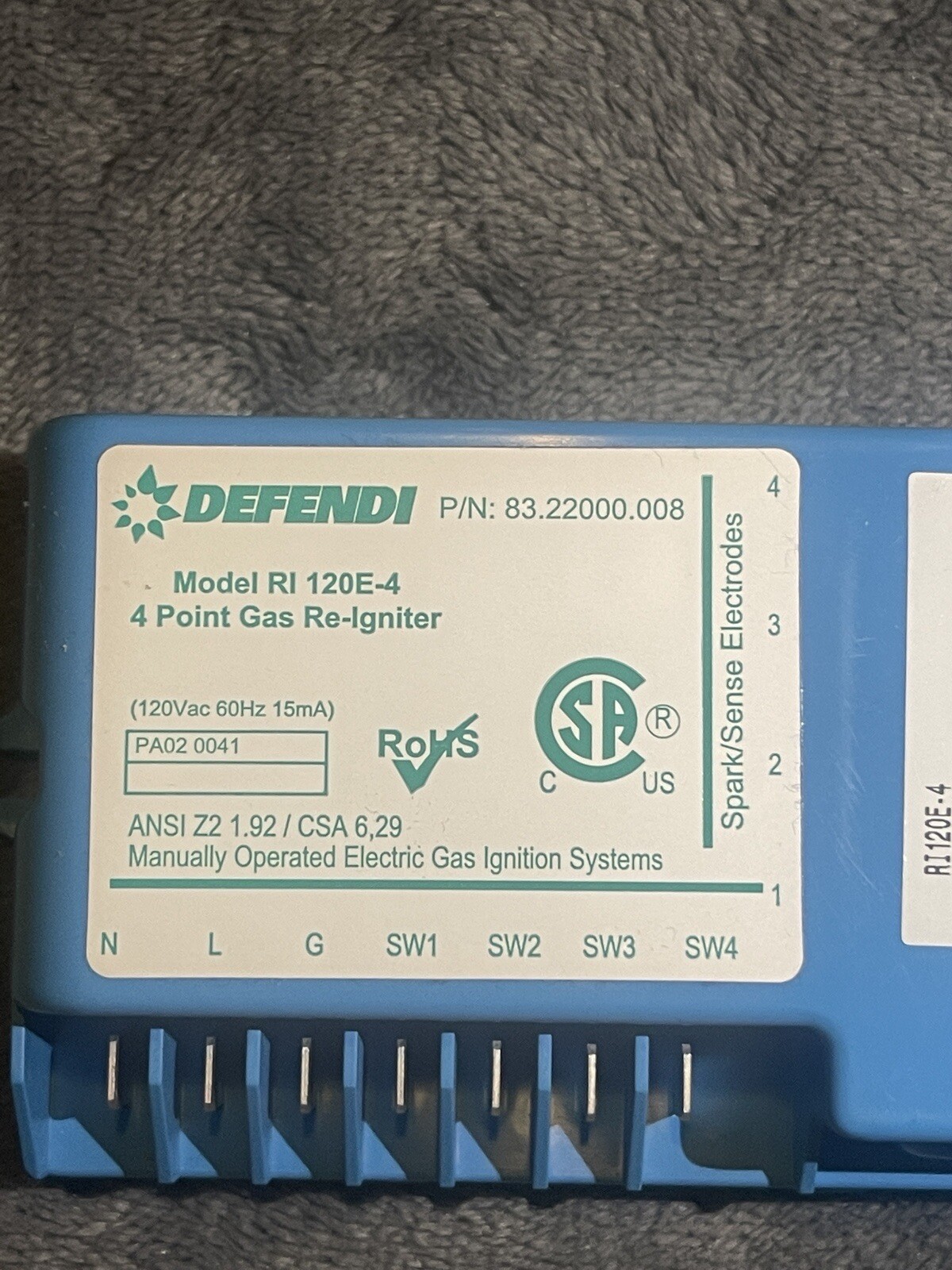 PA020041 VIKING DEFENDI OEM 4 Point Burner Spark Module gallery