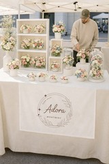 Personalized Tablecloth Runner with Logo for Trade Shows, Business Vendors