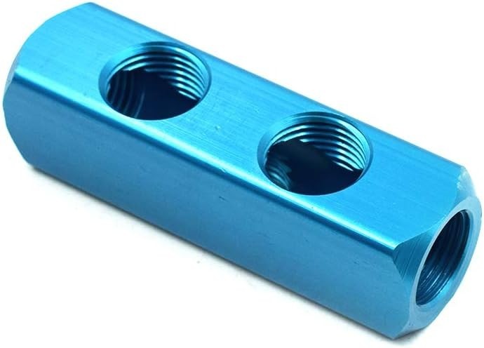 1/2" Air Hose Inline Manifold Block Splitter, 1/2" BSPT, 1Pcs 2 Ways 5 Ports gallery