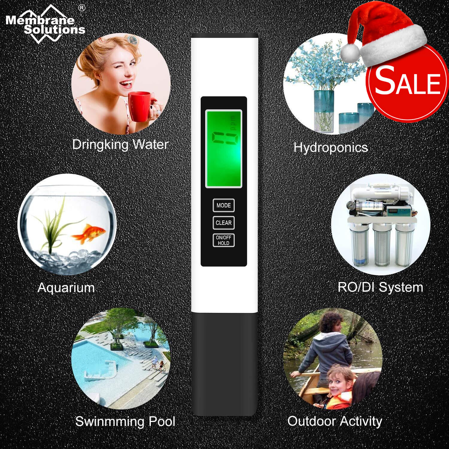 Water Quality Tester TDS Meter,EC&Temperature0-9990ppm F Drinking Water Aquarium gallery