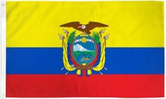 “ECUADOR” flag 2×3 ft polyester banner sign Ecuadorian Latin America UN