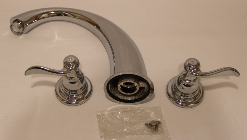 Delta BT2796 - Windemere Two-Handle Deck Mounted Roman Bath Tub Trim - Chrome gallery