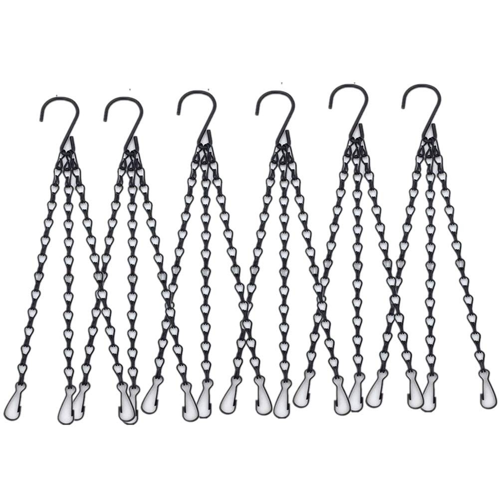 6 Pcs Hanging Chain, Heavy Duty 23 Inch Hanging Flower Basket Galvanized Repl... gallery