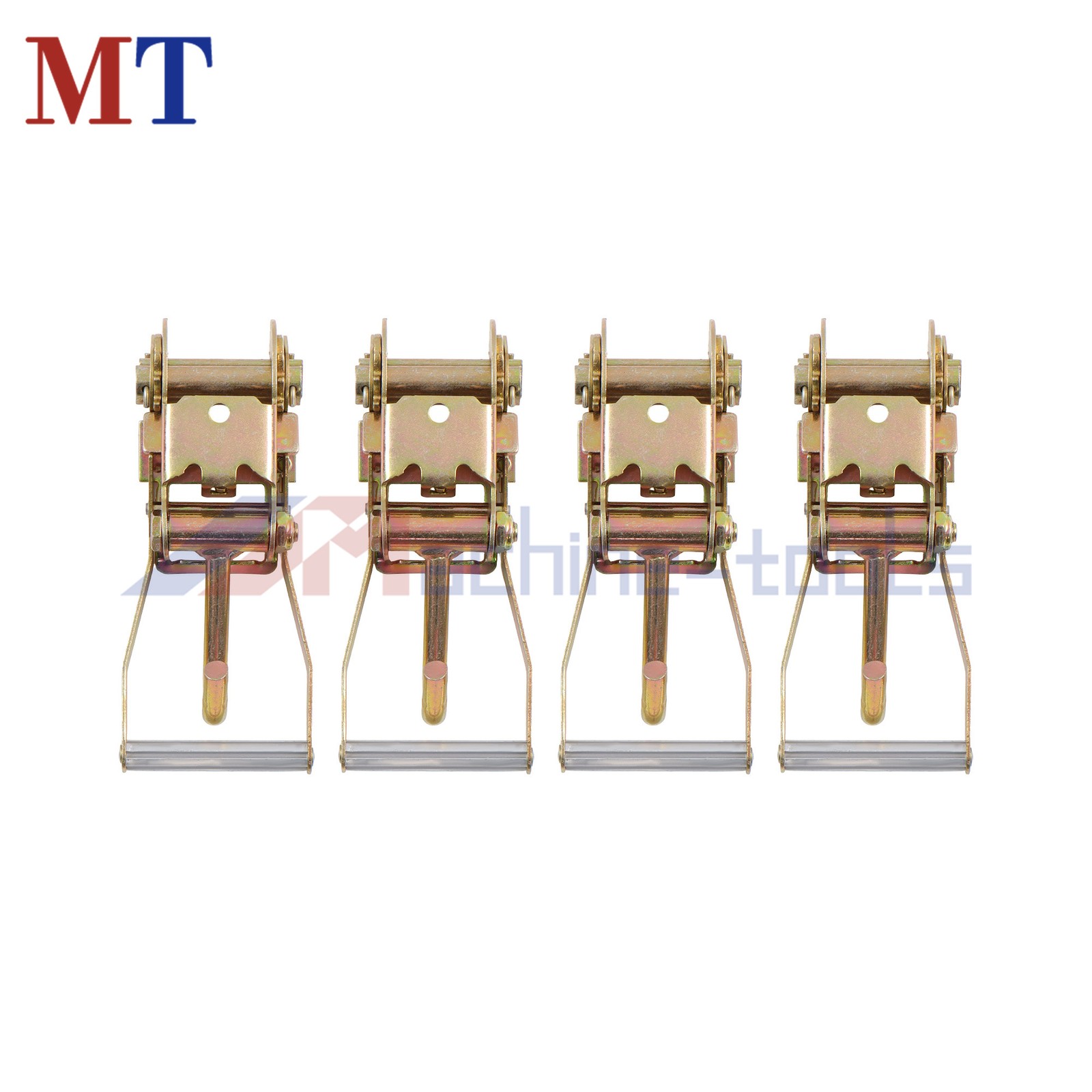 4 Pack 2 Inch Ratchet Tie Down Buckle with Single J-Hook 1000lbs Working Load gallery