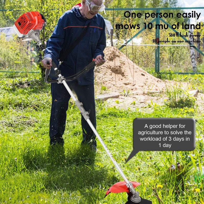 52CC 2-Stroke Gas String Trimmer & Brush Cutter Straight Shaft Weed Eater Multi gallery