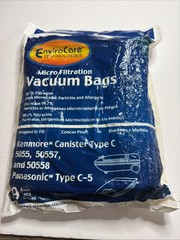Enviro Care Technologies Micro Filtration 9 Vacuum Bags Kenmore Canister Type C