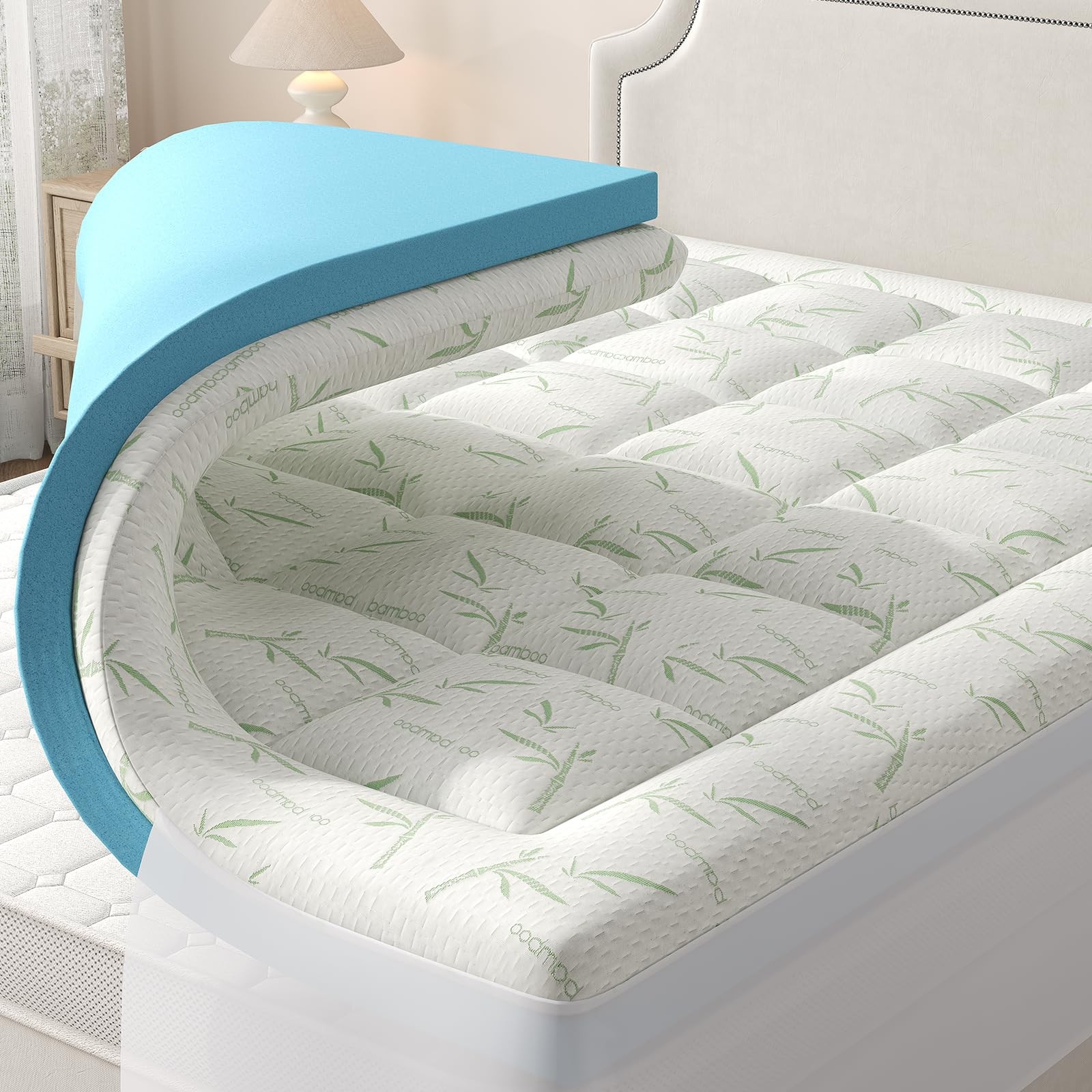 Dual Layer Memory Foam Mattress Topper Full, Gel Memory Foam Mattress Topper ... gallery