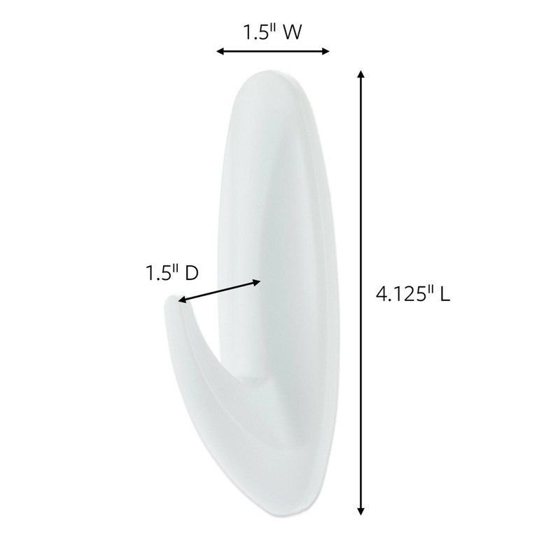 2 Packs 3M Command 4 Large Designer Hooks & 6 Adhesive Strips Per Pack Max 5 lb gallery