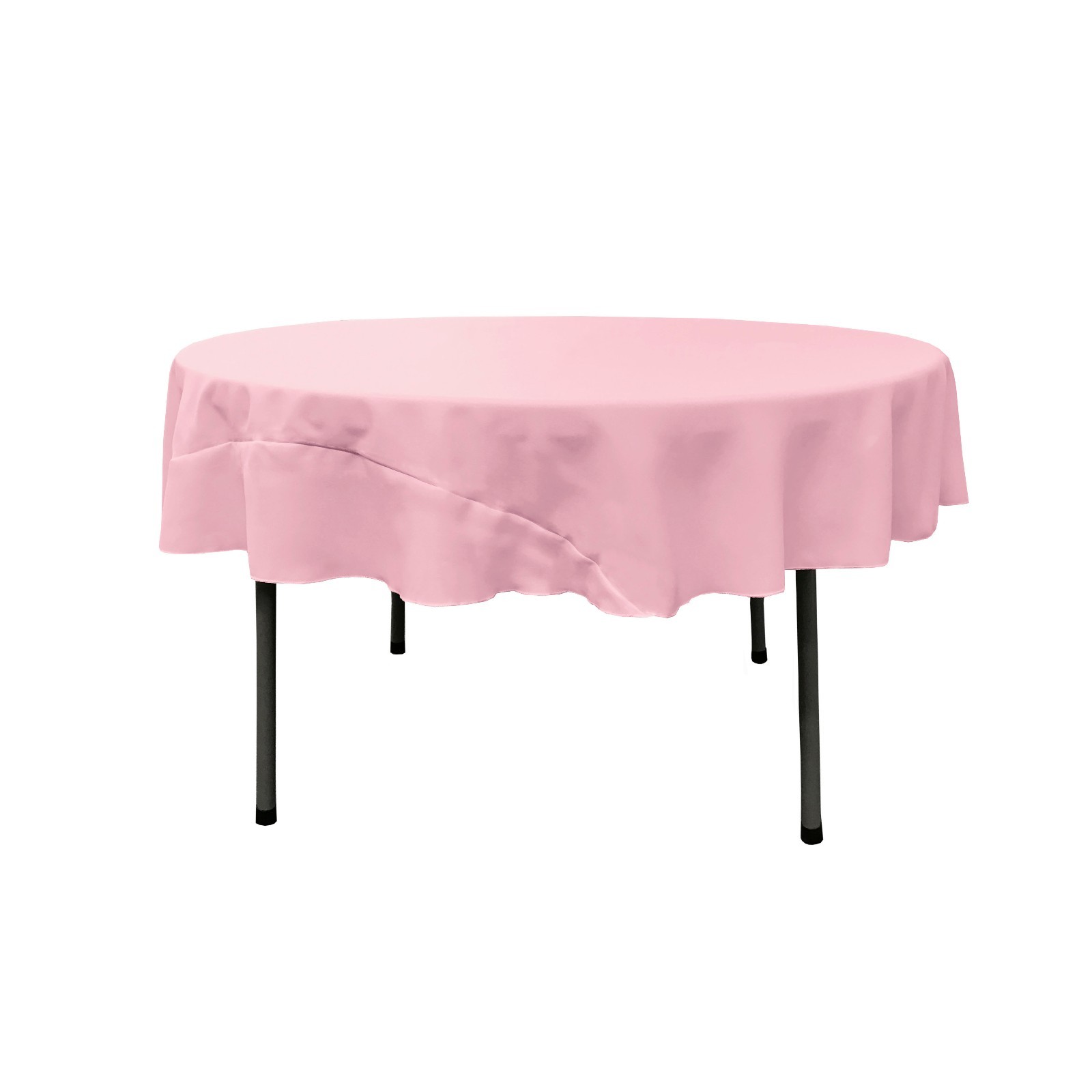 LA Linen Polyester Poplin Round Tablecloth, 72-Inches. Made in USA gallery