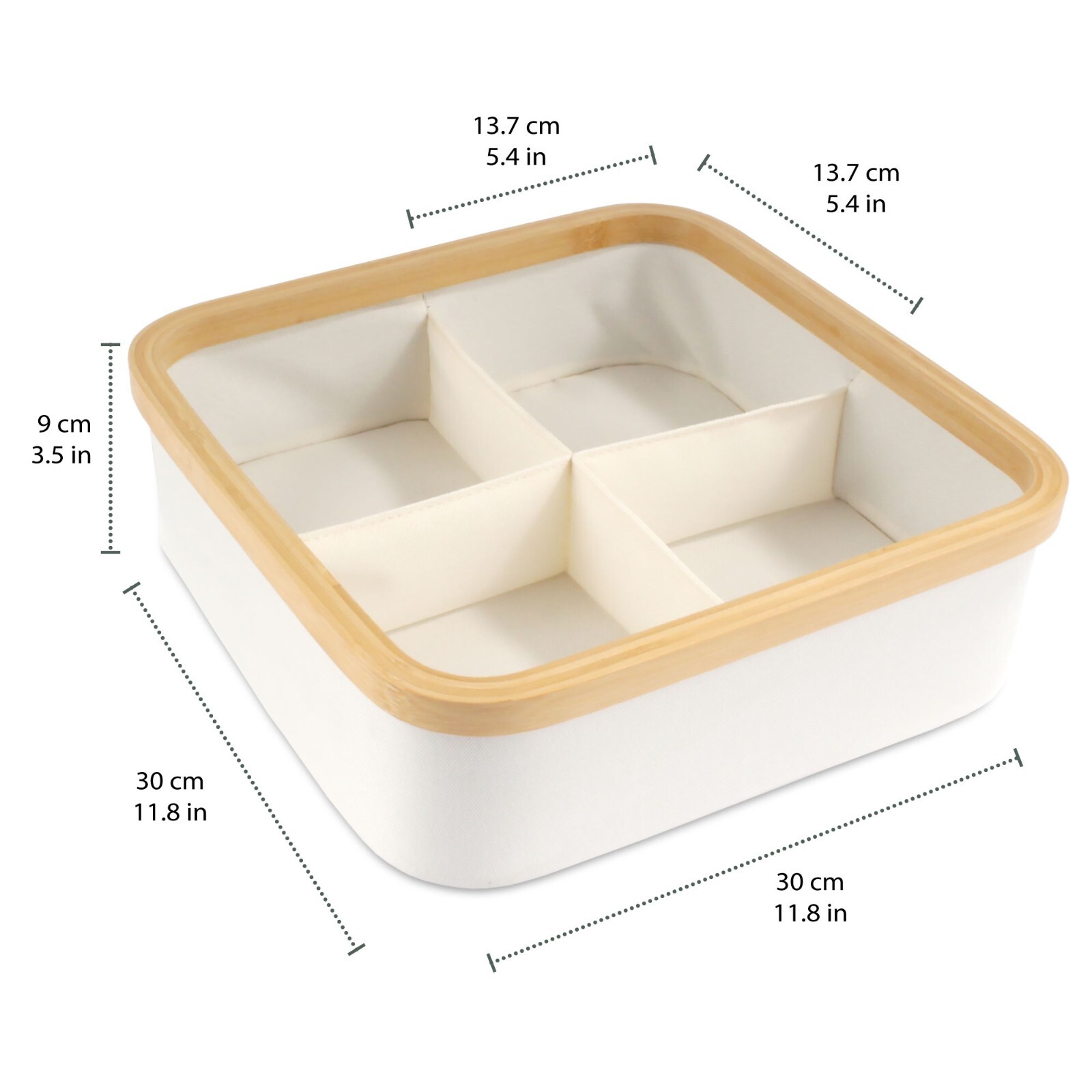 BambooMN Dresser Drawer Organizer, Bamboo gallery