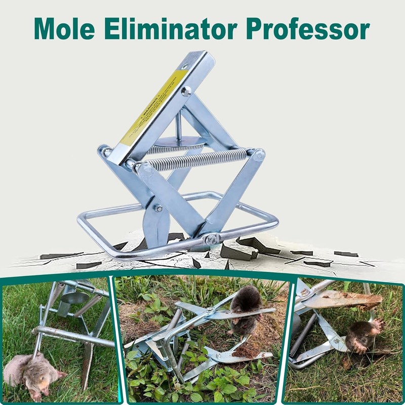 POlAFLEX Mole Traps,Easy Setup Mole Traps that Kill The Best,Reusable Mole gallery
