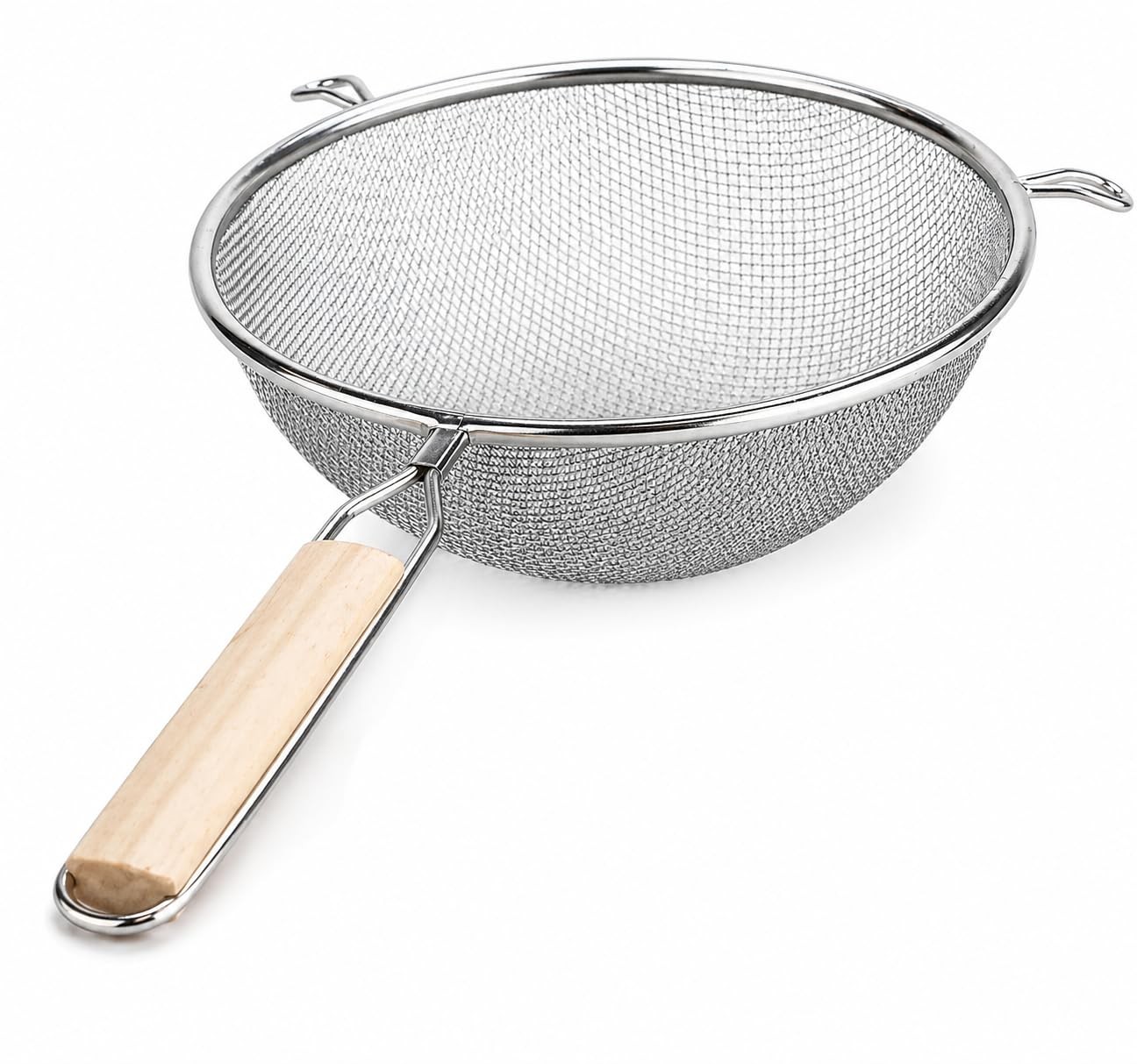 Huji 8-Inch Stainless Steel Double Mesh Food Strainer Colander - Fine Sieve Sift gallery