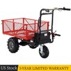 500W Electric Wheelbarrow Utility Cart 6 Cu Ft Powered Dump Cart 500 lbs 48V28Ah gallery