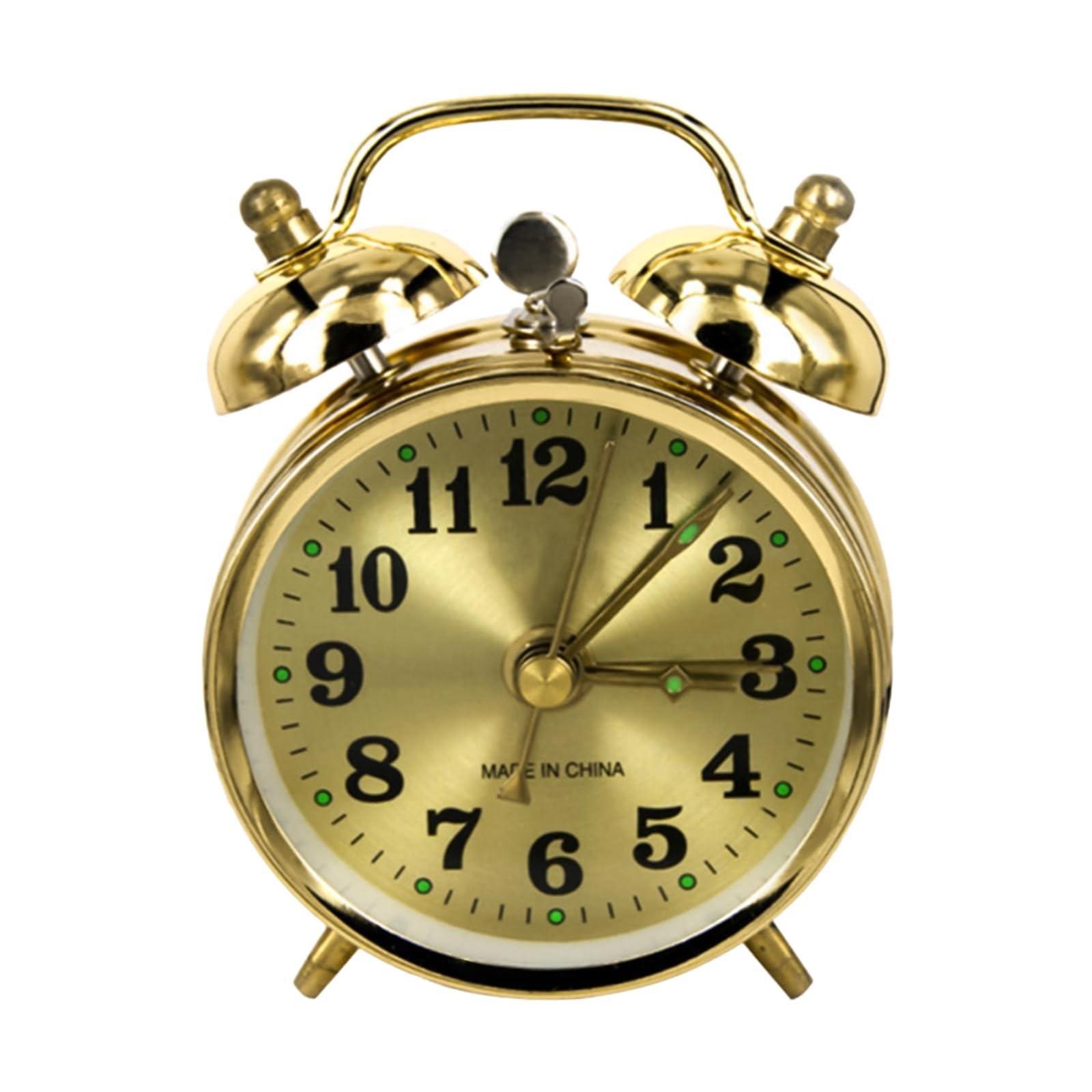 CookiBlend Vintage Alarm Clock, Manual Wind Up Loud Alarm Bell Clock Mechanic... gallery