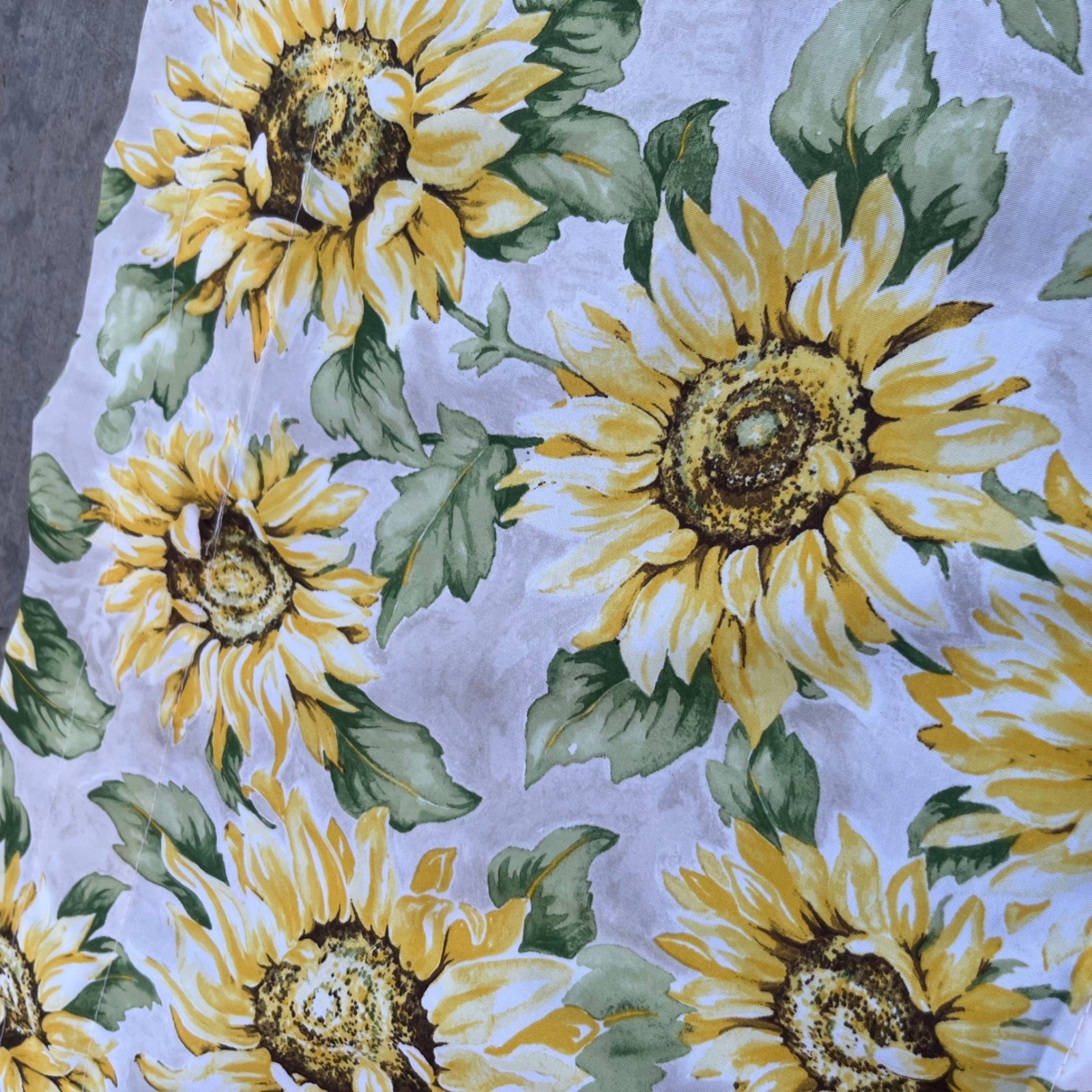 Mainstays Sunflowers Valance Yellow Green Floral Window Treatment 54x14 Multi gallery