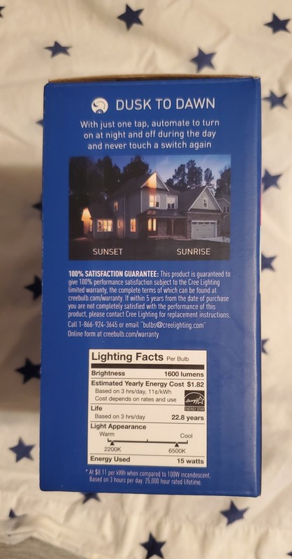 Cree Lighting Connected Max A21 Smart LED Bulb 2-Pack 15W 1600lm RGB gallery