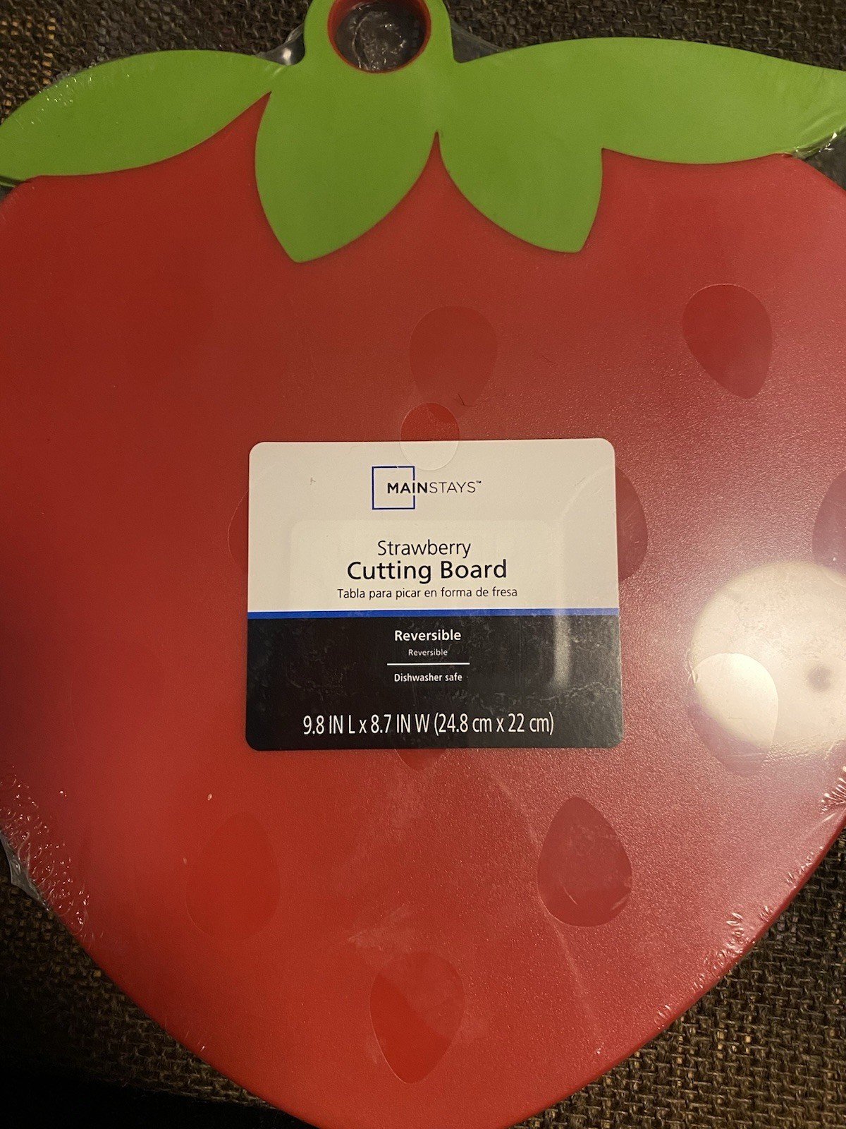 Strawberry Cutting Board 9x8 Inches Not Wood New In Plastic gallery