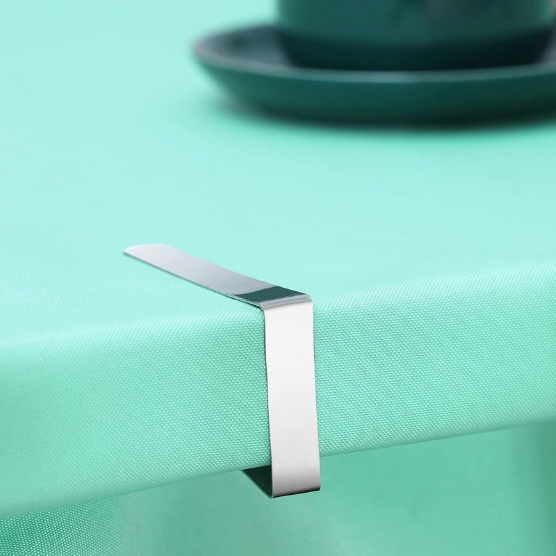 12 Pack Tablecloth Clips - Heavy Duty Picnic Table Clips, Stainless Steel Table gallery
