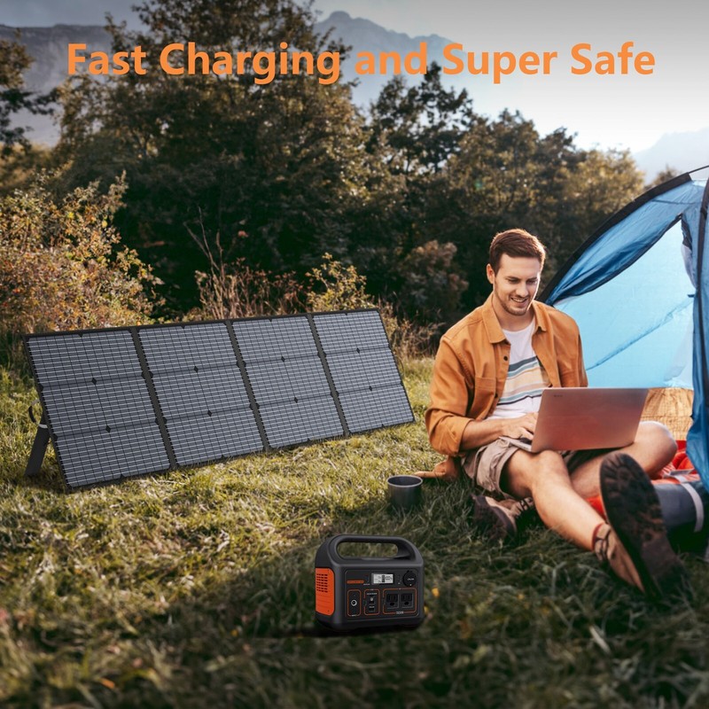 220w Portable Solar Panel Foldable for EcoFlow Bluetti Jackery Solar Refurbished gallery