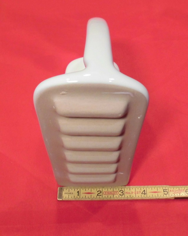*Glossy White* Ceramic Large 7-1/2" Corner Soap Dish-Shelf-Tray, NEW MINT gallery