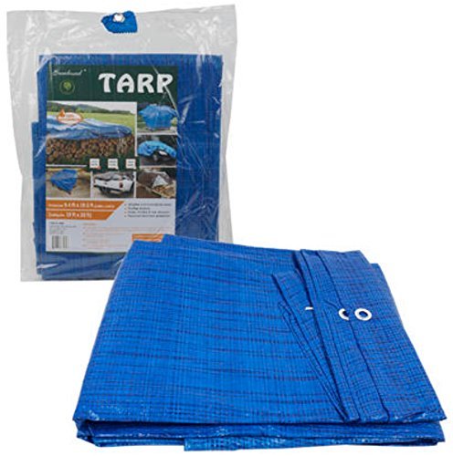20 ft X 12 ft Waterproof Multi Purpose Blue Tarp Poly Cover For Roof Car