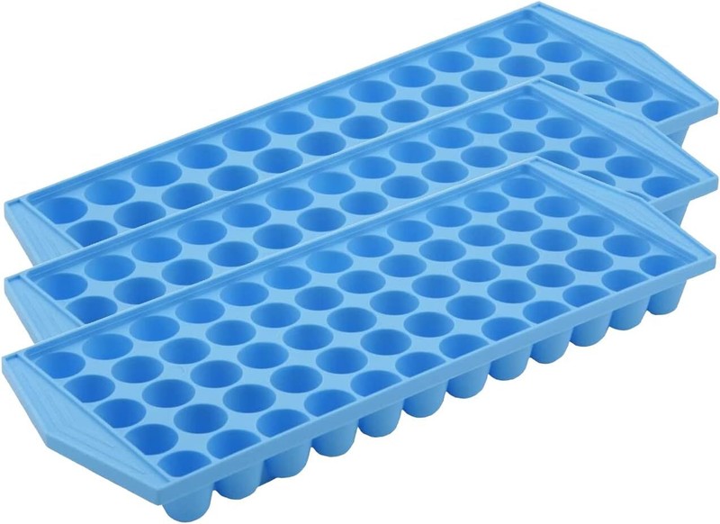 Arrow Small Ice Cube Trays for Freezer, Ice Coffee and Blenders, 3 Pack, 60 Mini gallery