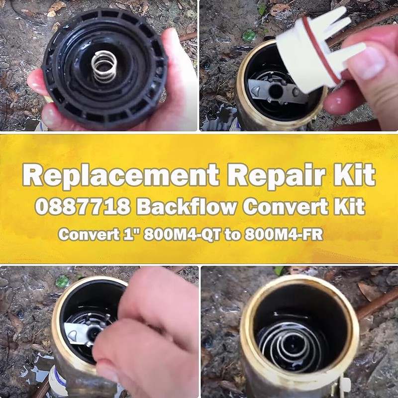 1" Backflow Convert Retro Kit Replacement for WATTS 0887718, 800M4-QT, 800M4-FR gallery