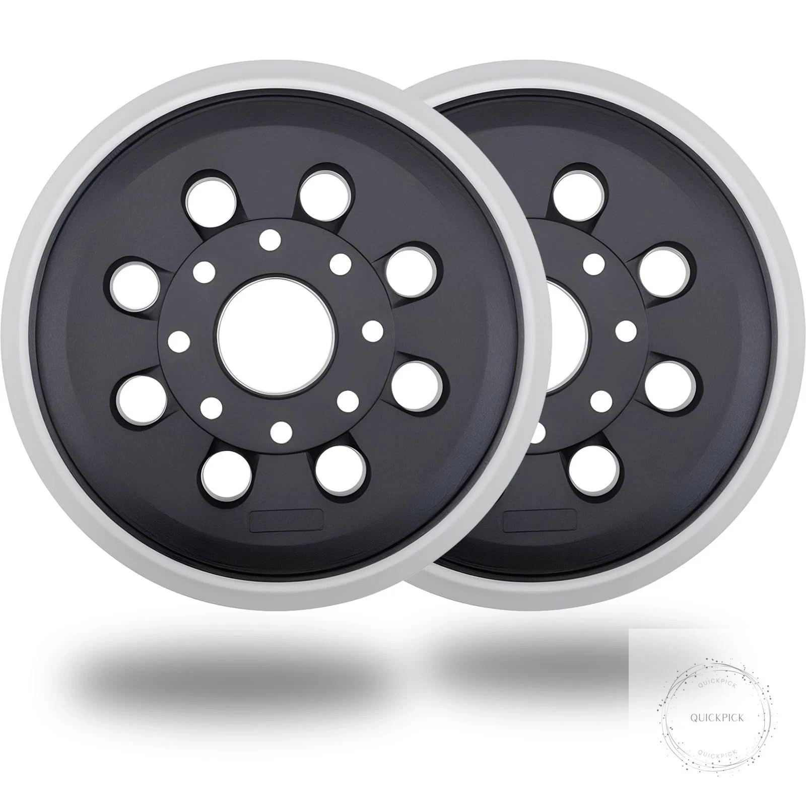 2 Pack 5 Inch 8 Hole Hook & Loop Replacement Sander Pad for 5" Bosch ROS20VS, gallery