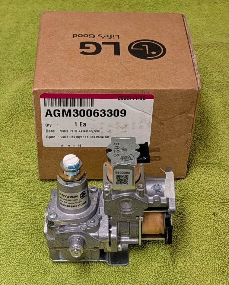 LG Dryer Gas Valve Assembly Kit AGM30063309 CGK22CK gallery