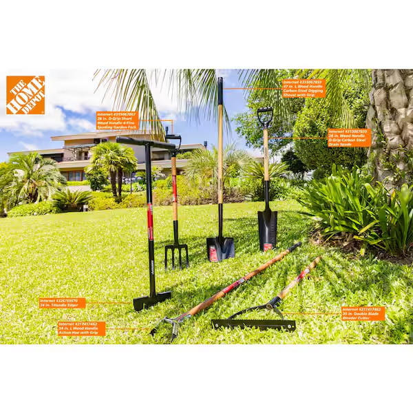 NEW Durable Double Blade Weeder Cutter Hardwood Handle for Tall Grass Vegetation gallery