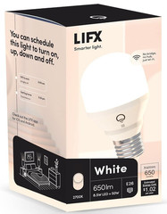 LIFX White A19 WiFi Smart LED Light Bulb Dimmable No Hub Required 650 Lumens