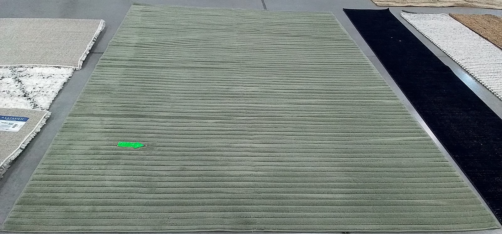 GREEN 9'-0" x 12'-0" Broken Thread Rug, Reduced Price 1172801176 SLE682Y-9 gallery