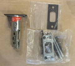 Baldwin Adjustable Deadbolt Latch Kit 2-3/8″ or 2-3/4″ Backset w Strike Plate