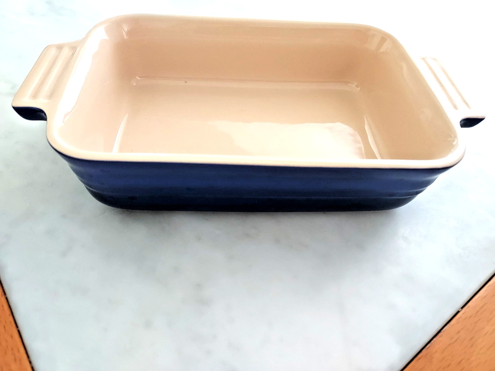 Le Creuset Blue Small Rectangular Baking Casserole Dish 7" X 5" X 2” gallery