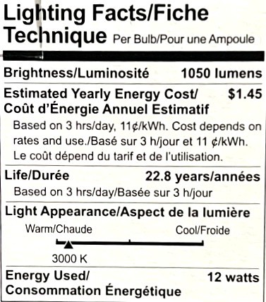 (6 bulbs) GE 92973 LED PAR38 Reflector Flood, 12 watts, 1050 lumens, 3000K gallery