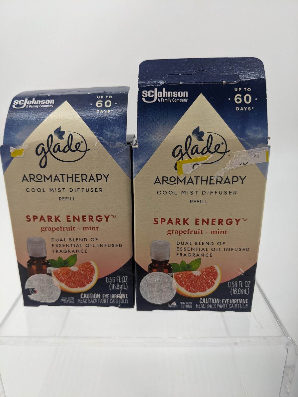 2 Glade Essential Oil Diffuser Refill Aromatherapy Grapefruit + Mint 0.56 Fl Oz gallery