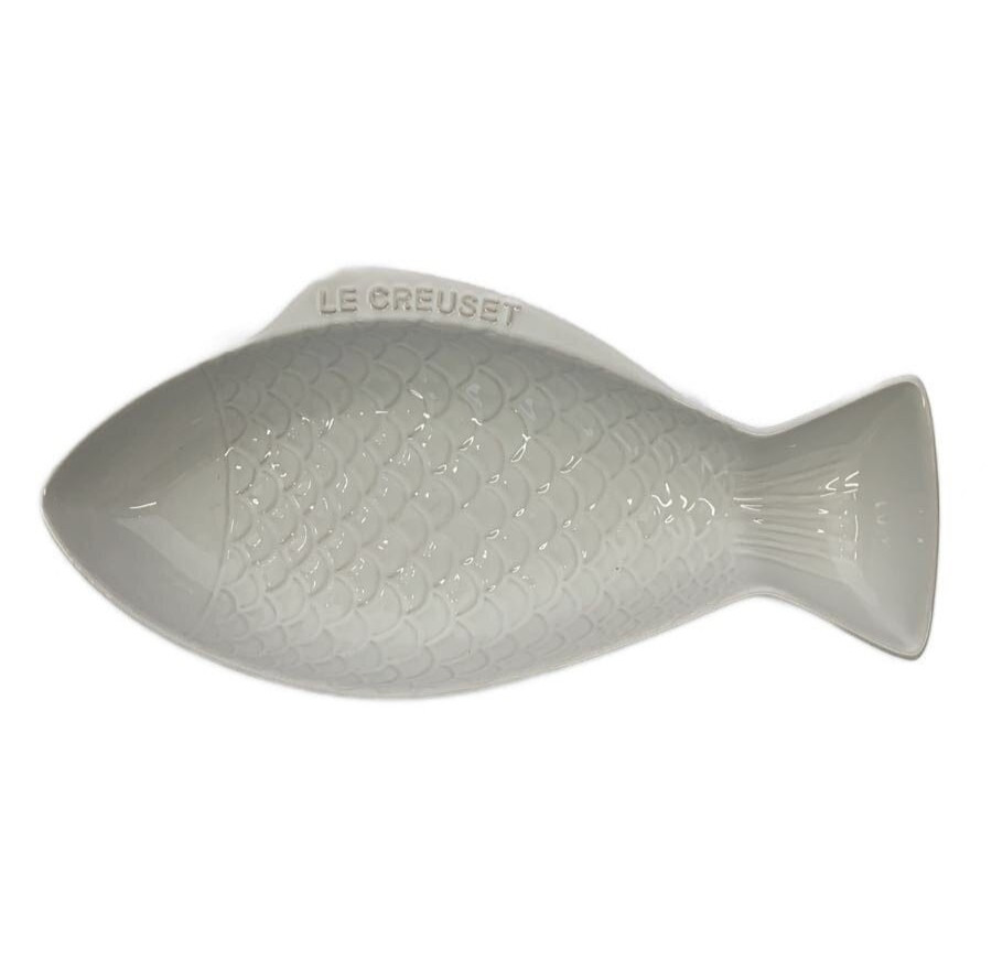 Le Creuset Large Fish Shaped Dish White 31×15×5cm Stoneware gallery
