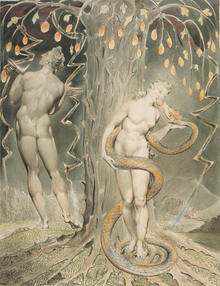 William Blake The Temptation and Fall of Eve : Archival Quality Giclée Art Print gallery