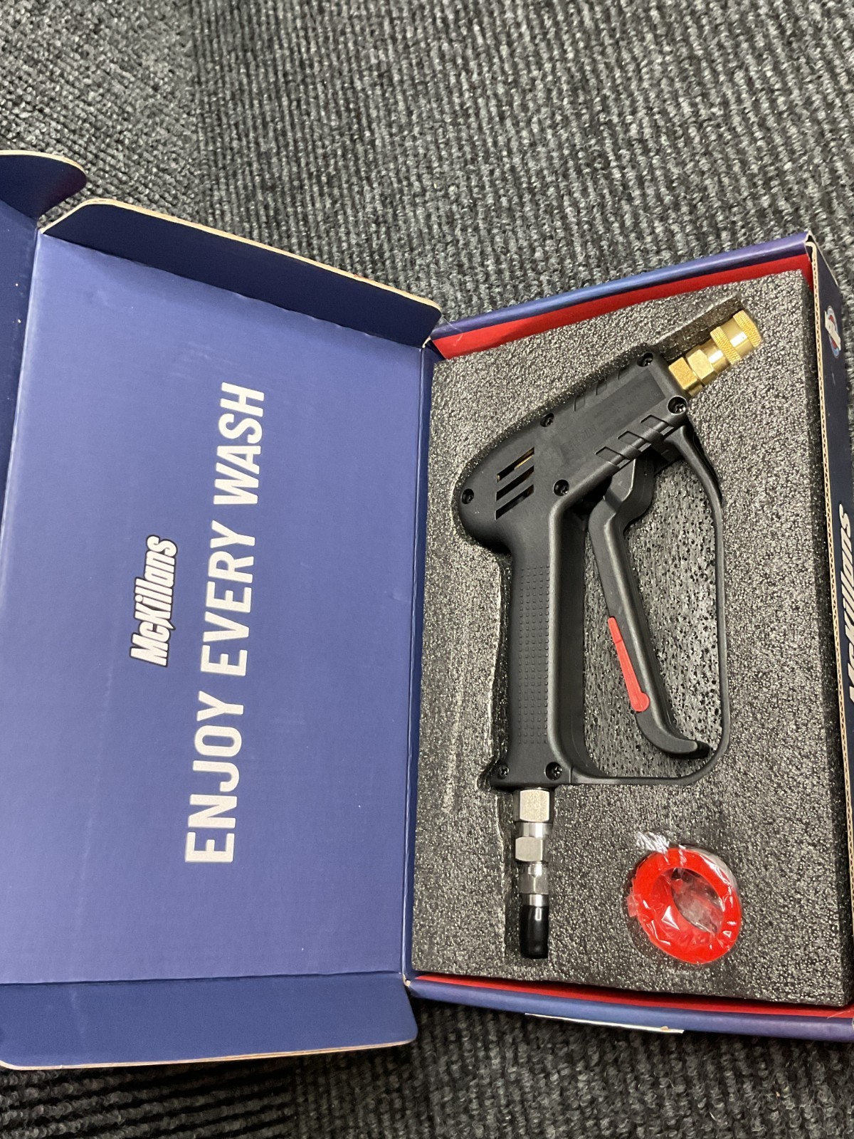 Mckillans Short Pressure Washer Gun with Swivel 3/8" Plug & 1/4” Quick Connector gallery