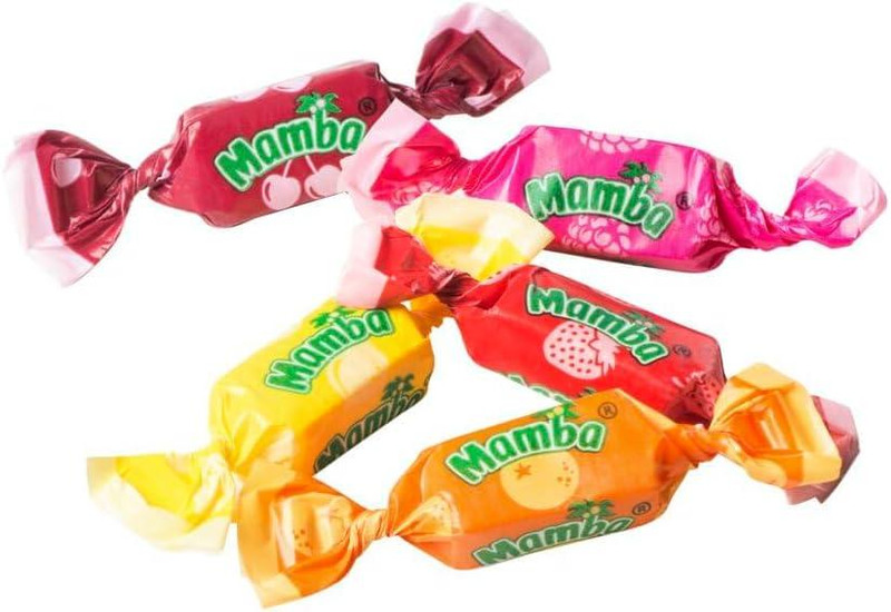 Mamba Fruit Chews Assorted, 5 Fruit Flavors Mix, Bulk Chewy Candy (4 Pounds) gallery