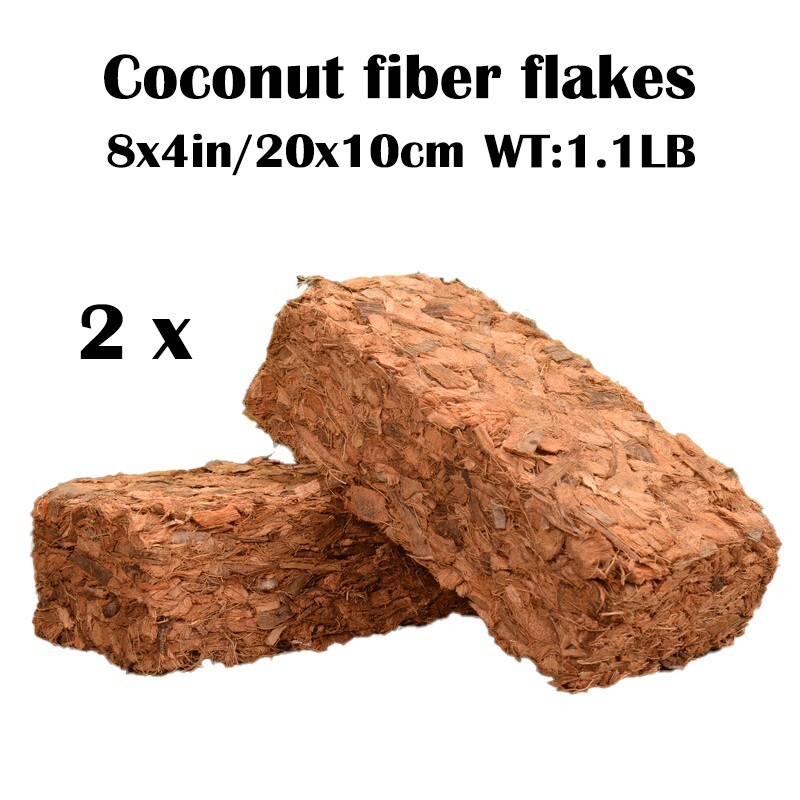 Coir Bricks for Plants, Organic Compressed Coconut Coir, 2 Count (2.2 lbs) gallery