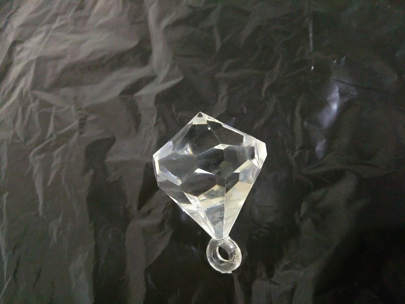prisms , Acrylic chandelier pointed drop clear 1 3/4 L x 1 1/2"w/1 1/4"D(43C1UP gallery