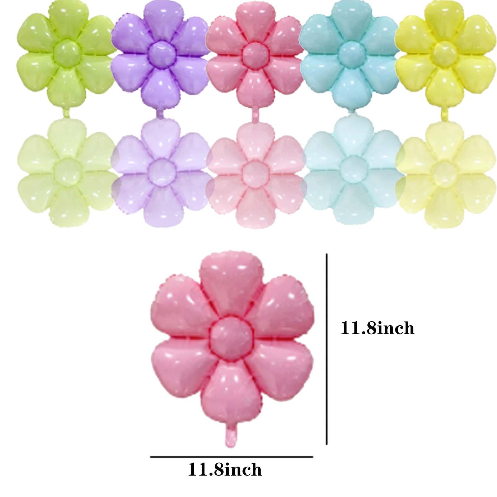 10 Pcs Daisy Balloons,Flower Theme Party Supplies Flower Aluminum Foil Balloo... gallery