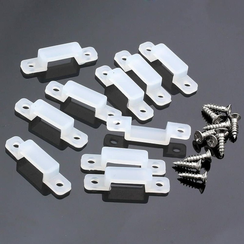 LED Strip Light Mounting Brackets , Silicon Fixed Clips with Screws gallery