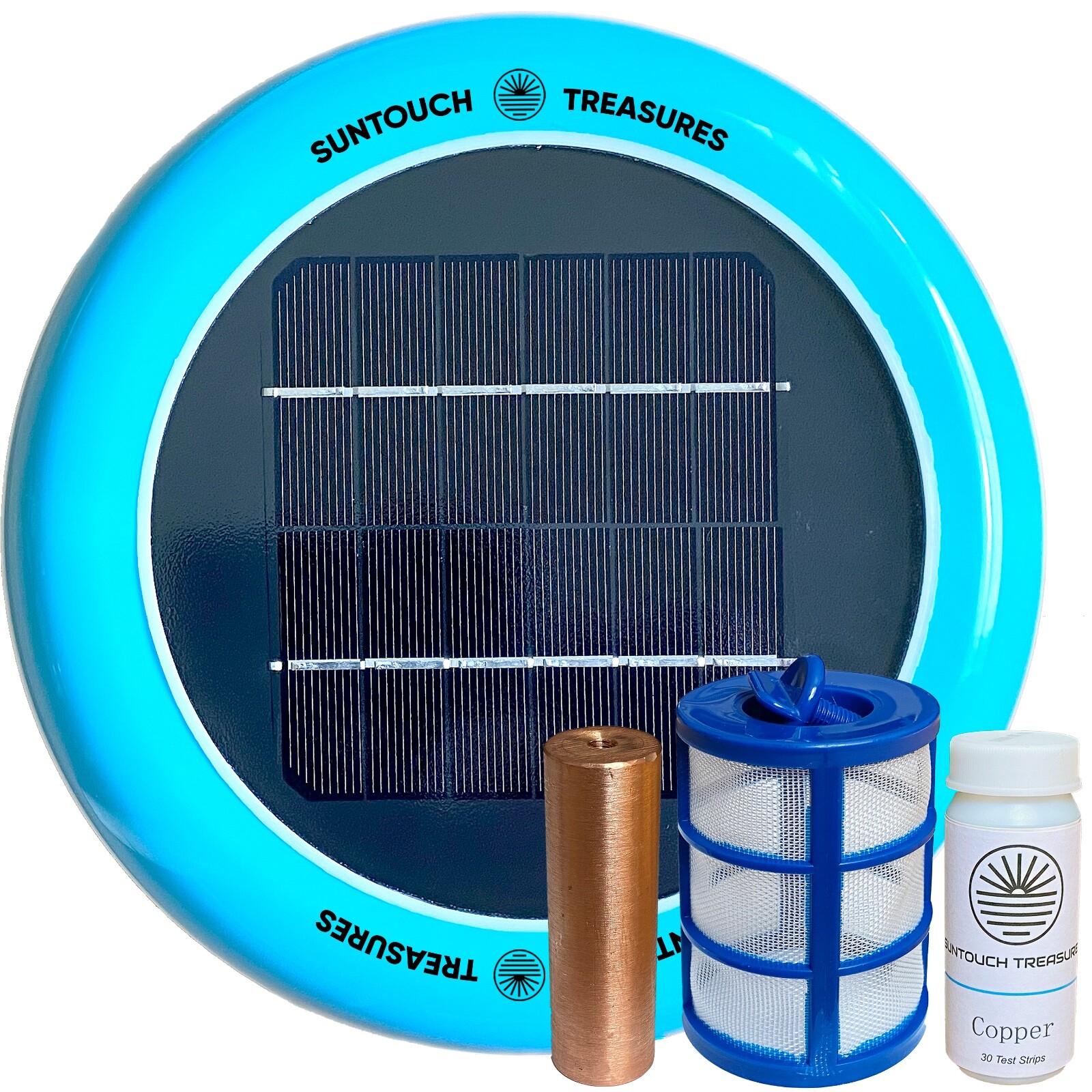 NEW - SUNTOUCH TREASURES Solar Pool Ionizer -Floating Water Cleaner and Purifier gallery