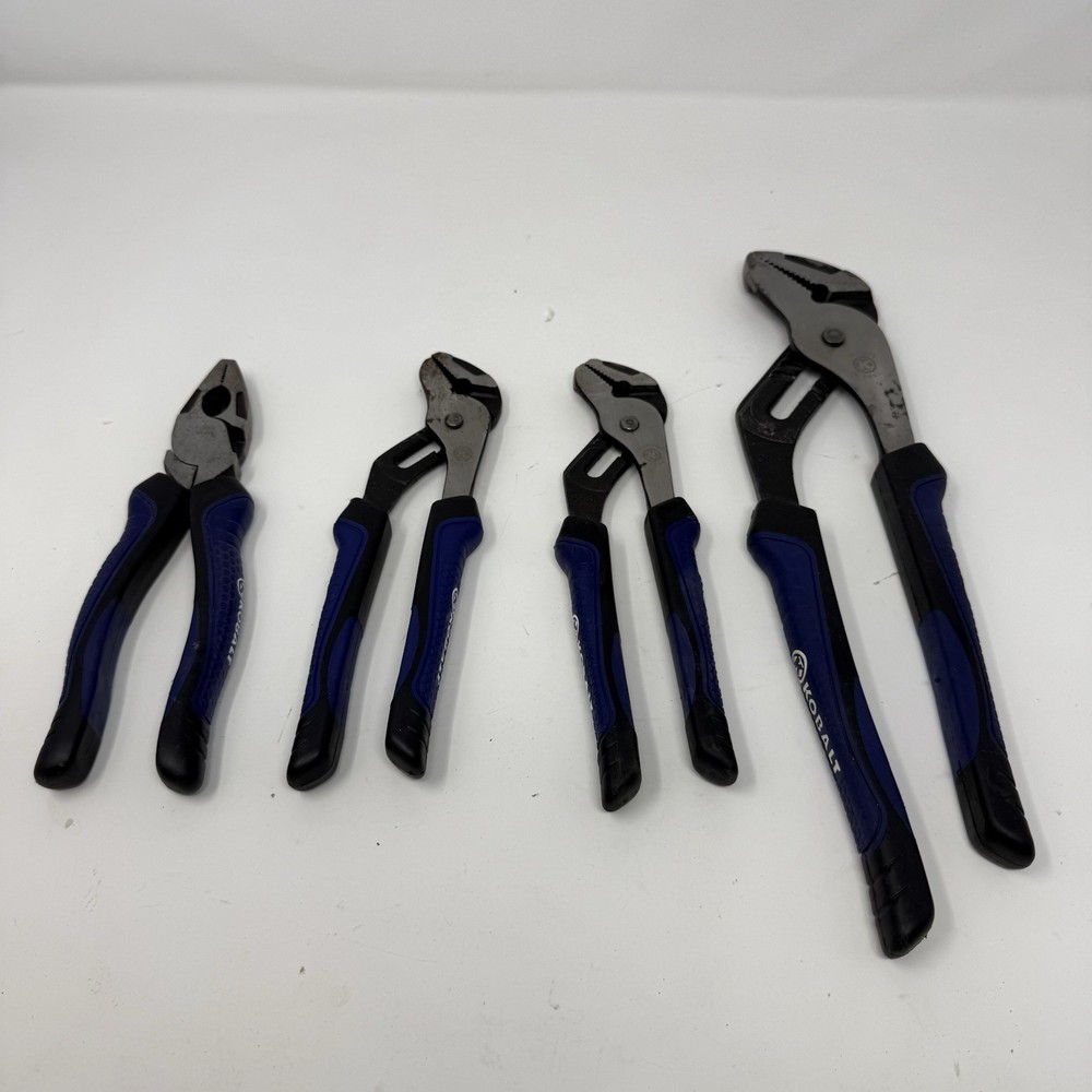 Kobalt Chrome Nickel Adjustable Pliers 4 Piece Set