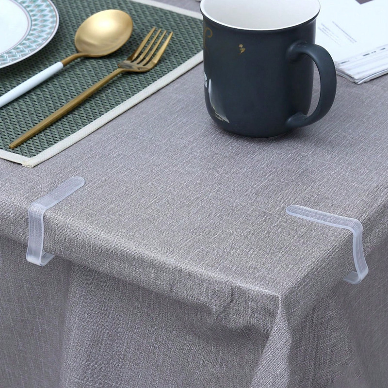 Windproof Tablecloth Clips Holder Clear Table Cover Clamps Outdoor Picnic Grips gallery