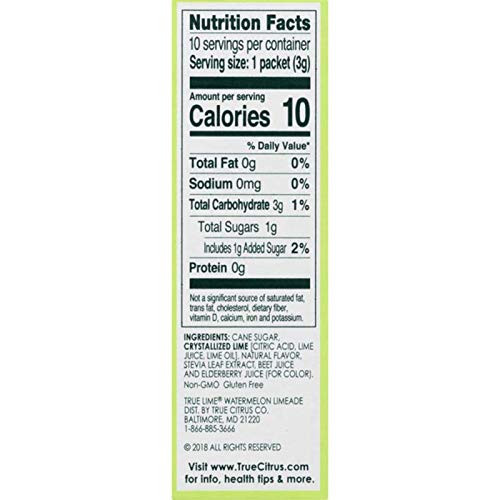 True Citrus Watermelon Aqua Fresca Limeade Pack 10 Count Naturally Sweetened gallery