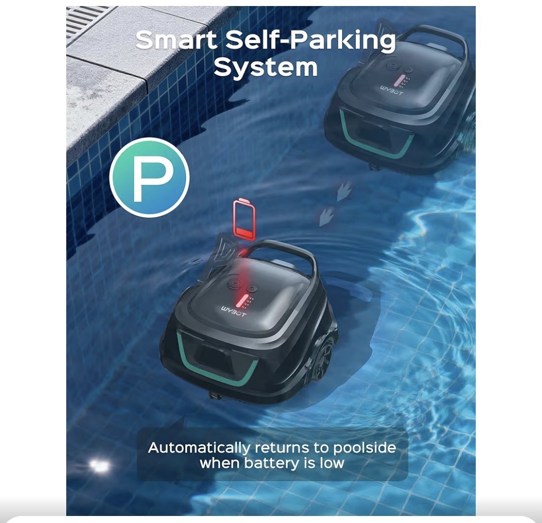 WYBOT A1 Cordless Robotic Pool Cleaner, Automatic Pool Vacuum for Above Ground gallery